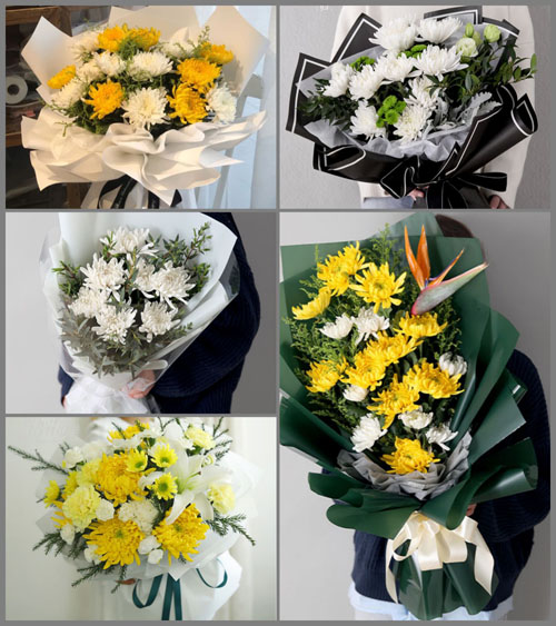 河南濮阳濮阳县白罡乡白事花束代送
